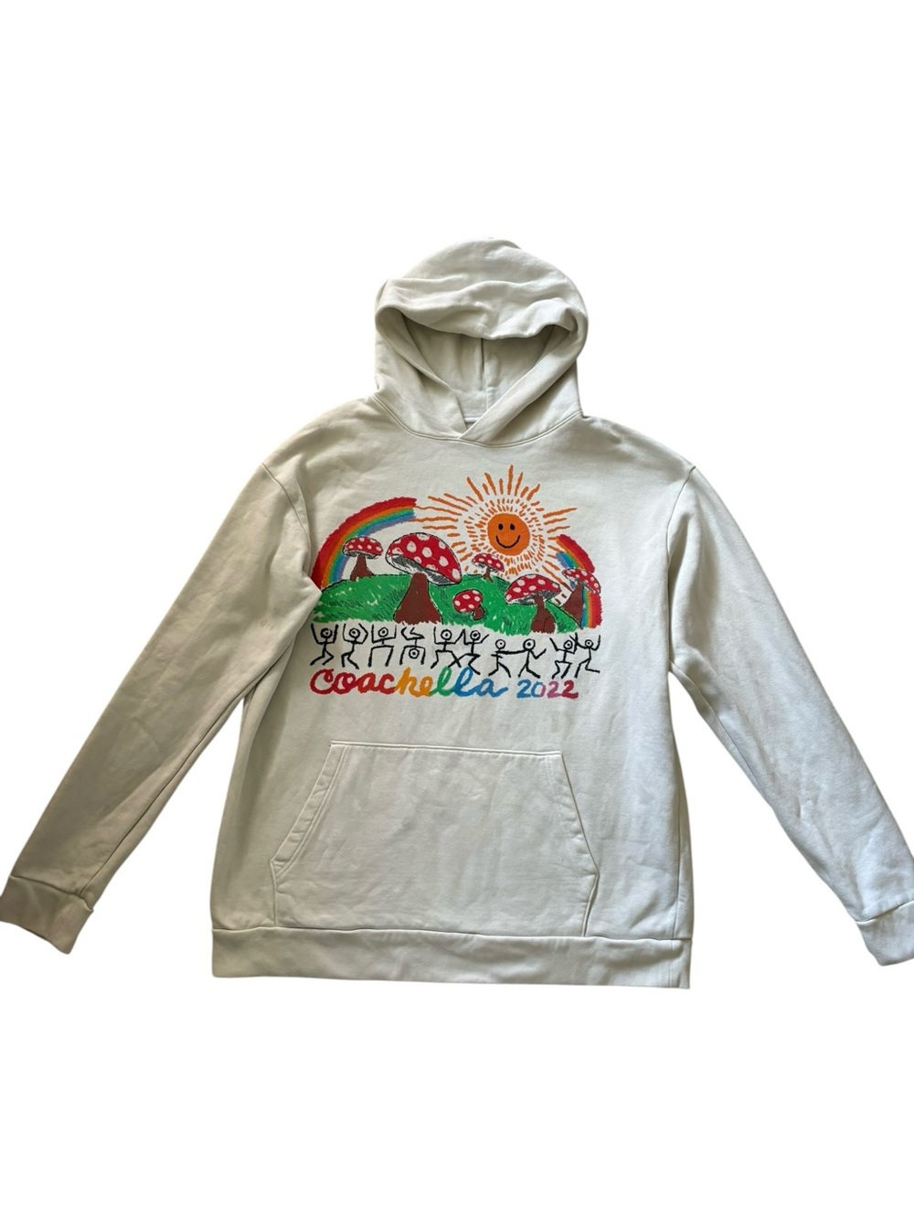 Skid Row Fashion Week x Coachella 2022 Mushroom Hoodie White XXL David Sabastian